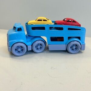 Green Toys CCRB-1237 Car Carrier Vehicle Set Toy, Blue